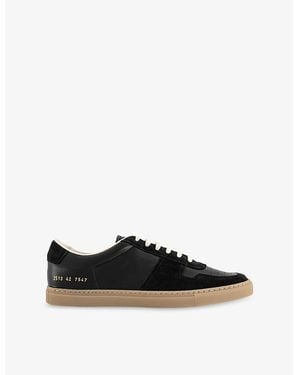 Common Projects Bball Slim Gum Sole Leather Sneakers - Black