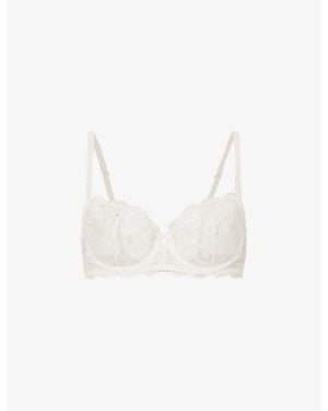 Simone Perele Reve Lace Half-Cup Bra - Multicolour