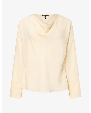 Rag & Bone Vinnie Cowl-Neck Silk Blouse - Natural