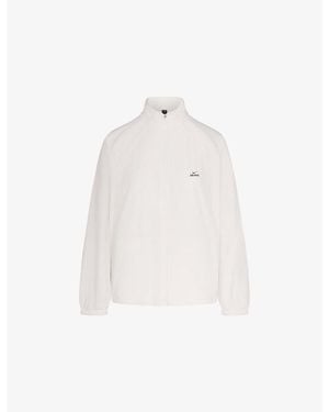 NikeSKIMS Stretch Nylon Oversized Track Jacket - White