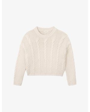 The White Company Relaxed-Fit Textured Knitted Jumper - White