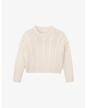 The White Company Relaxed-Fit Textured Knitted Jumper - White
