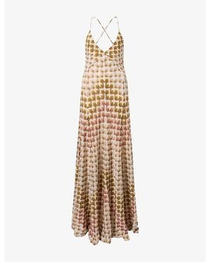 Missoni V-Neck Raschel-Knit Maxi Dress - Metallic
