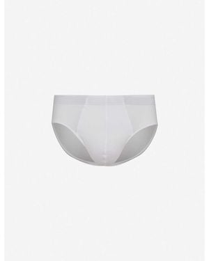 Hanro Basic Slim-Fit Cotton Briefs - White