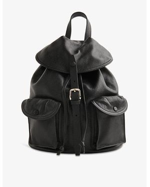 Whistles Sierra Leather Backpack - Black