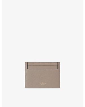 Mulberry Continental Grained Leather Card Holder - Grey