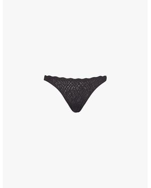 Sloggi Zero Feel Bliss Lace Thong - Black