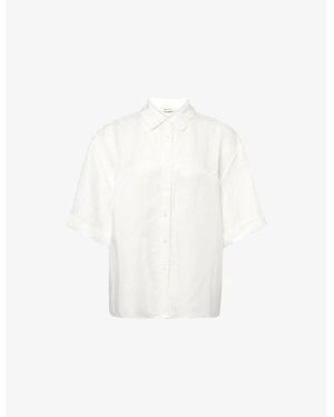Anine Bing Coco Relaxed-Fit Woven Shirt - White