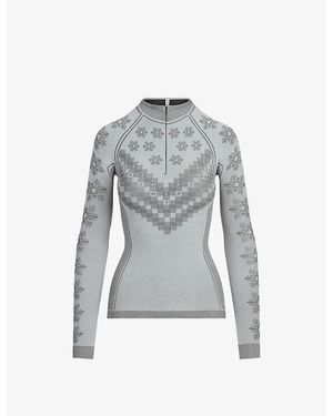 Skims First Layer Half-Zip Long-Sleeve Thermal Top - Grey