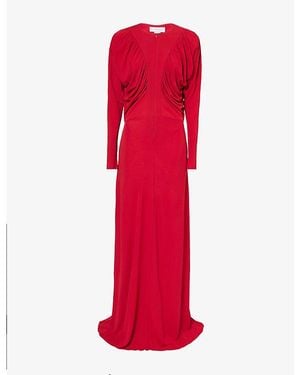 パーティードレス Stella Mccartney Long Sleeve Deep V-Neck Gown Stella Mccartney Long Sleeve Deep V-Neck Gown | THE LIST