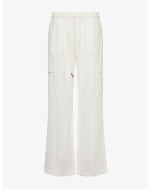 Melissa Odabash Odette Crochet Trousers - White