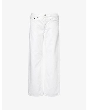 Agolde Straight-Leg Low-Rise Denim Jeans - White