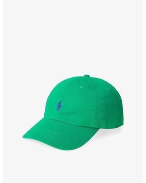 Polo Ralph Lauren The Iconic Logo-Embroidered Cotton Baseball Cap - Green