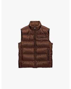 Prada Re-Nylon Gilet - Brown