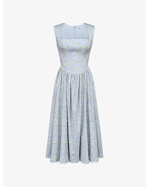 white christmas dresses Short Sleeve Cotton/Poly House Dress – Buck & Buck main image 1