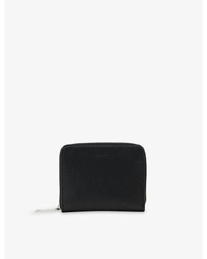 AllSaints Lena Zipped Leather Wallet - Black