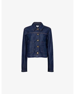 Rag & Bone Adrianna Boxy-Fit Denim Jacket - Blue