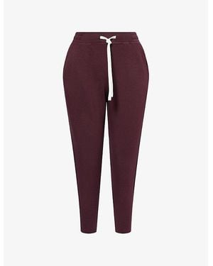 Splits59 Reena Fleece 7/8 Stretch-Modal Jogging Bottoms - Purple