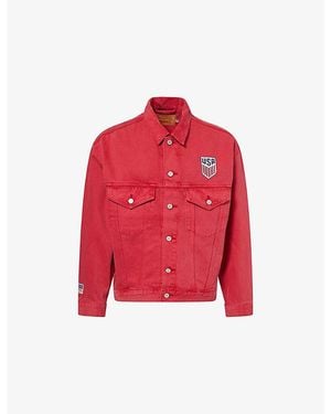 Levi's Levi's X World Cup Usa Soccer Type Iii Denim Trucker Jacket - Red