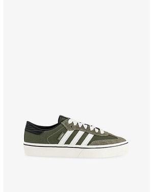 adidas Samba St Suede And Canvas Sneakers - Green