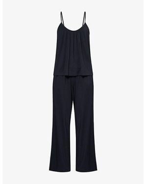 Eberjey Gisele Relaxed Modal-Jersey Pyjama Set - Blue