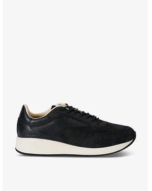 Jacquemus La Daddy Topstitched Leather Low-Top Sneakers - Black