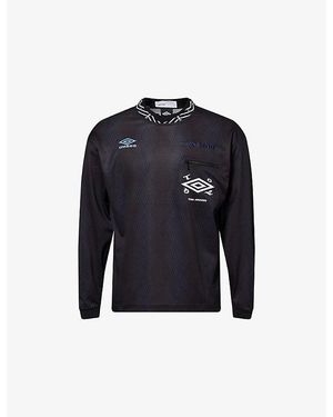 Toga Virilis Toga X Umbro Logo-Embellished Woven Top - Blue