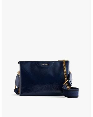 Ted Baker Esille Leather Cross-body Bag - Blue