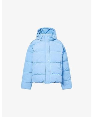 ADANOLA Hooded Puffer Jacket - Blue