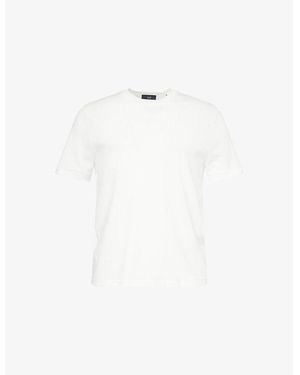 dunhill Crewneck Short-Sleeve Cotton T-Shirt - White
