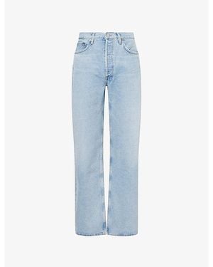Agolde Arc Wide-Leg Denim Jeans - Blue