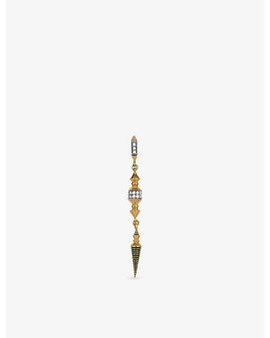 Kismet by Milka Ornament 0.11Ct Diamond Drop Earring - Metallic