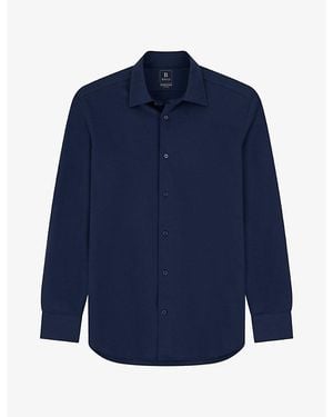 BOGGI Regular-Fit Jersey Shirt - Blue