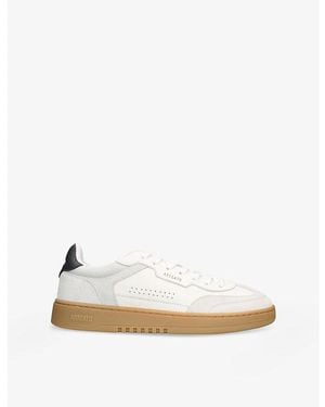 Axel Arigato Dice T-Toe Leather And Suede Low-Top Trainers - White
