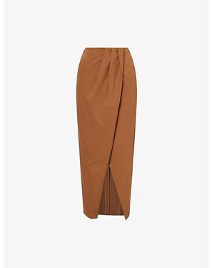 L.A-Space Beverley Midi Skirt - Brown