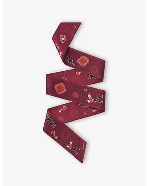 Cartier Diabolo De Bandeau Printed Silk-Twill Scarf - Red