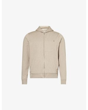 Vuori Ponto Full-Zip Tech-Jersey Hoody - Natural