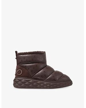 Jimmy Choo Xan Padded Leather Ankle Boots - Brown