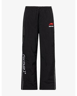 NAHMIAS F1 Warm Up Race Woven Jogging Bottoms - Black