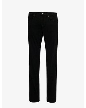 FRAME L'Homme Slim Stretch-Denim Jeans - Black