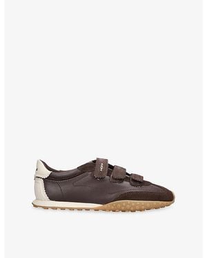 HOFF Bridge Leather And Suede Trainers - Brown