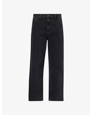 Carhartt Single Knee Straight-Leg Denim Trousers - Black