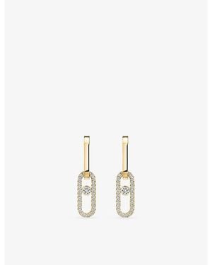 Messika Move Link 18Ct And 0.85Ct Diamond Earrings - Metallic
