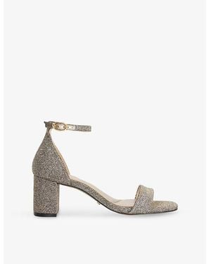 Dune Melins Woven Heeled Sandals - White
