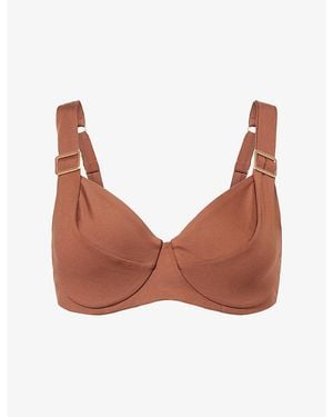 Max Mara Aia Underwired Bikini Top - Brown