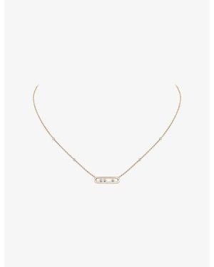 Messika Move Classique Baby Move 18Ct And 0.14Ct Diamond Necklace - Metallic