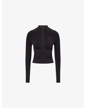 GYMSHARK Soft Sculpt Zip Up Tech-Knit Jacket - Black