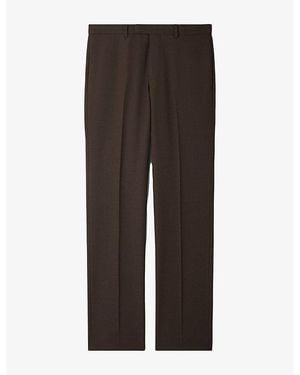 Sandro Berkeley Slim-Fit Tapered Wool Pants - Brown