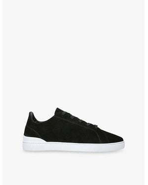 Arne Suede Low-Top Trainers - Black