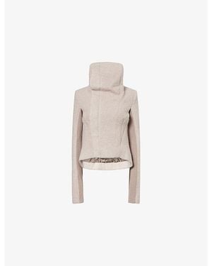 Rick Owens Naska Buttoned Wool-Blend Jacket - Natural